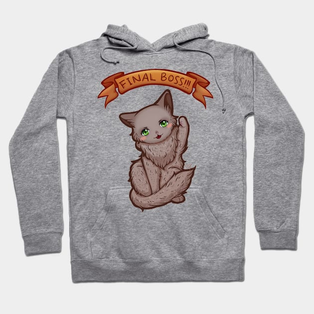 Kitty Final Boss Illustration Hoodie by zarya_kiqo